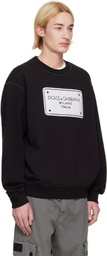 Dolce&Gabbana Black Patch Sweatshirt