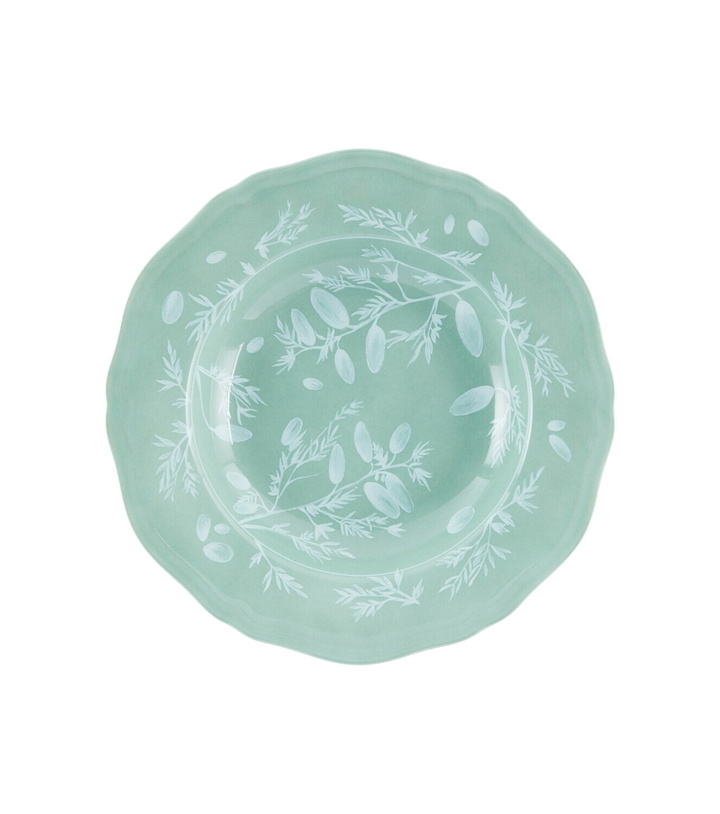 Photo: Cabana x Ginori 1735 floral porcelain soup plate