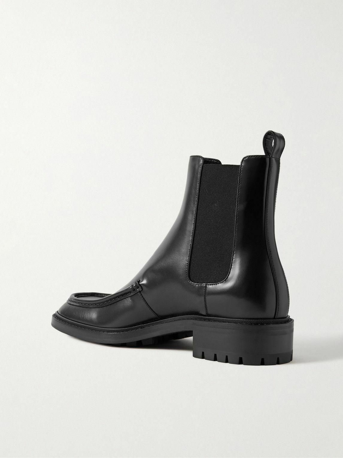 SAINT LAURENT - Wesh Leather Chelsea Boots - Black