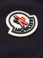 Moncler - Slim-Fit Logo-Appliquéd Cotton-Piqué Polo Shirt - Blue