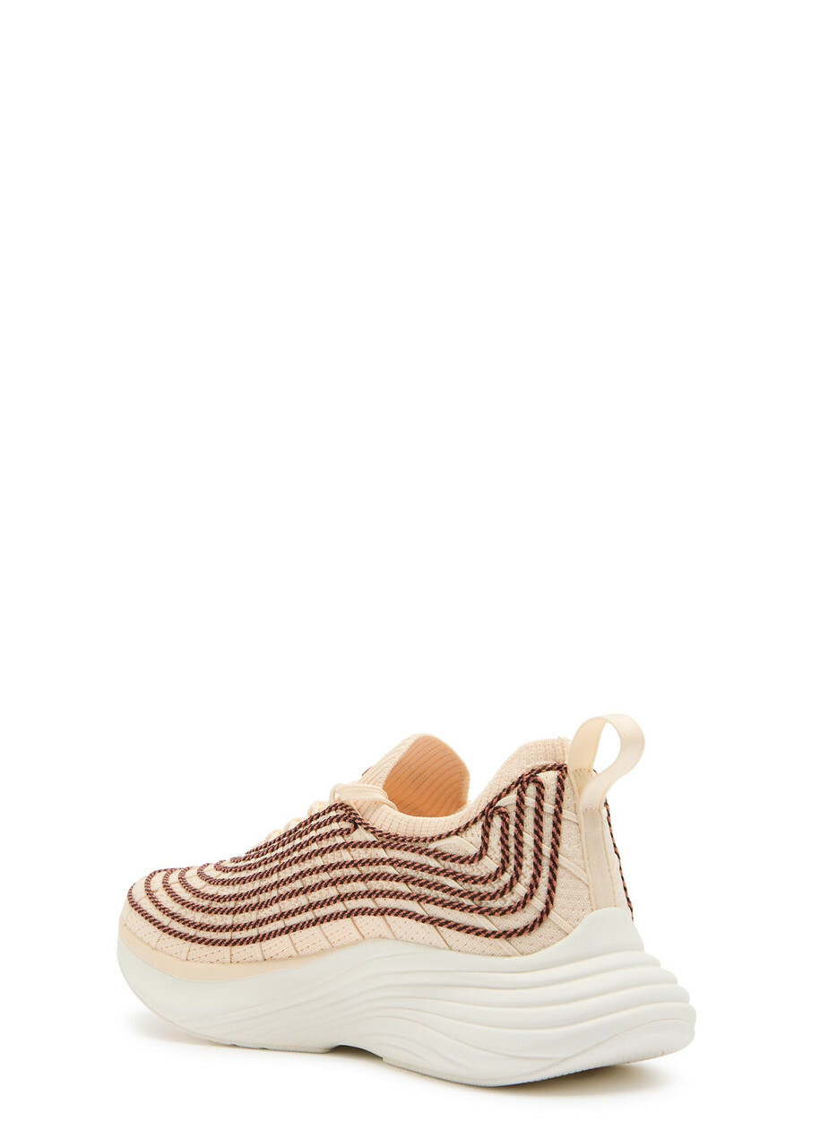 Athletic Propulsion Labs Techloom Zipline Embroidered Knit Sneakers Beige