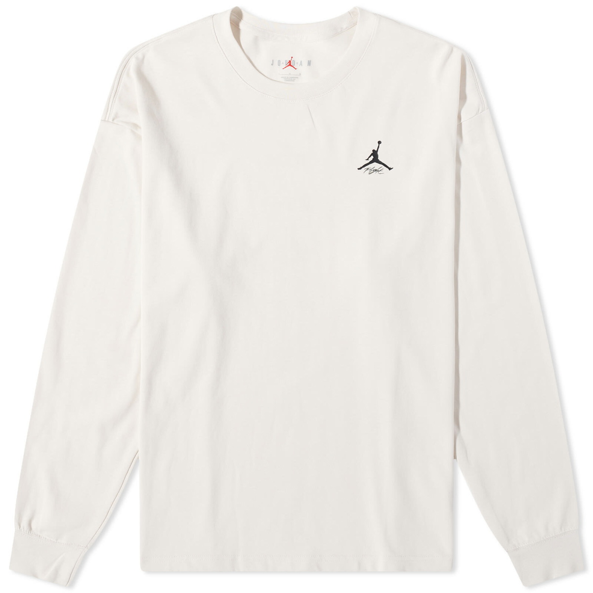 Photo: Air Jordan Men's Long Sleeve Flight Heritage Graphic T-Shirt in Phantom