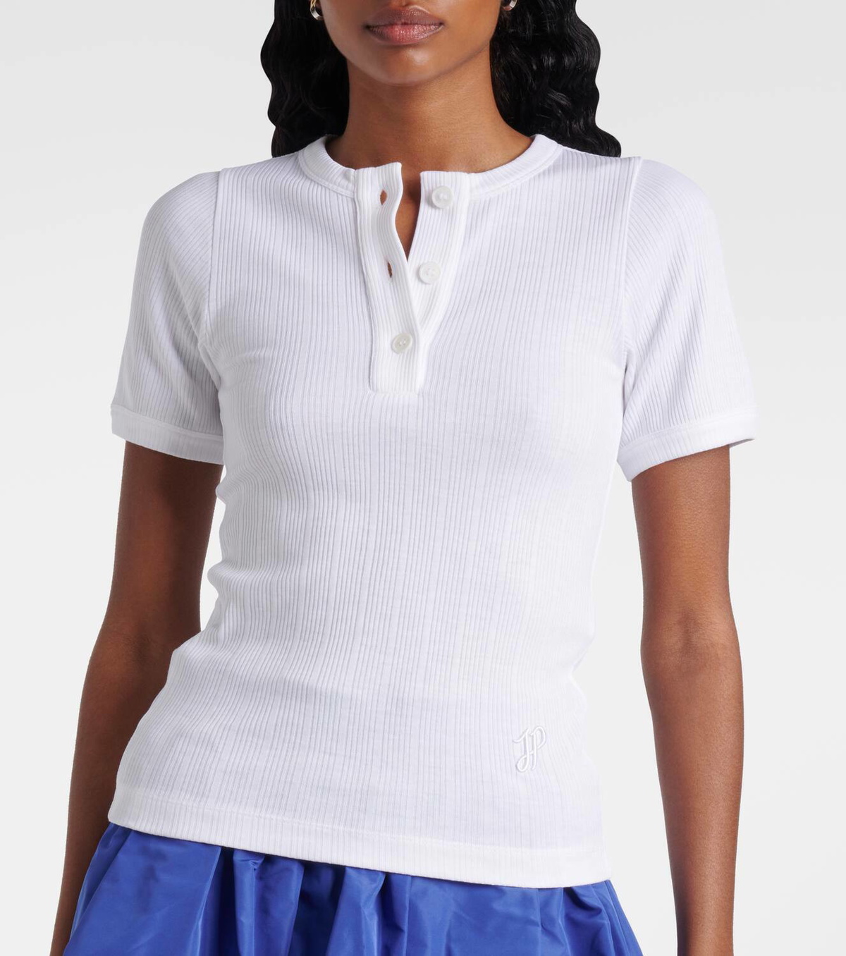 Patou Ribbed-knit T-shirt