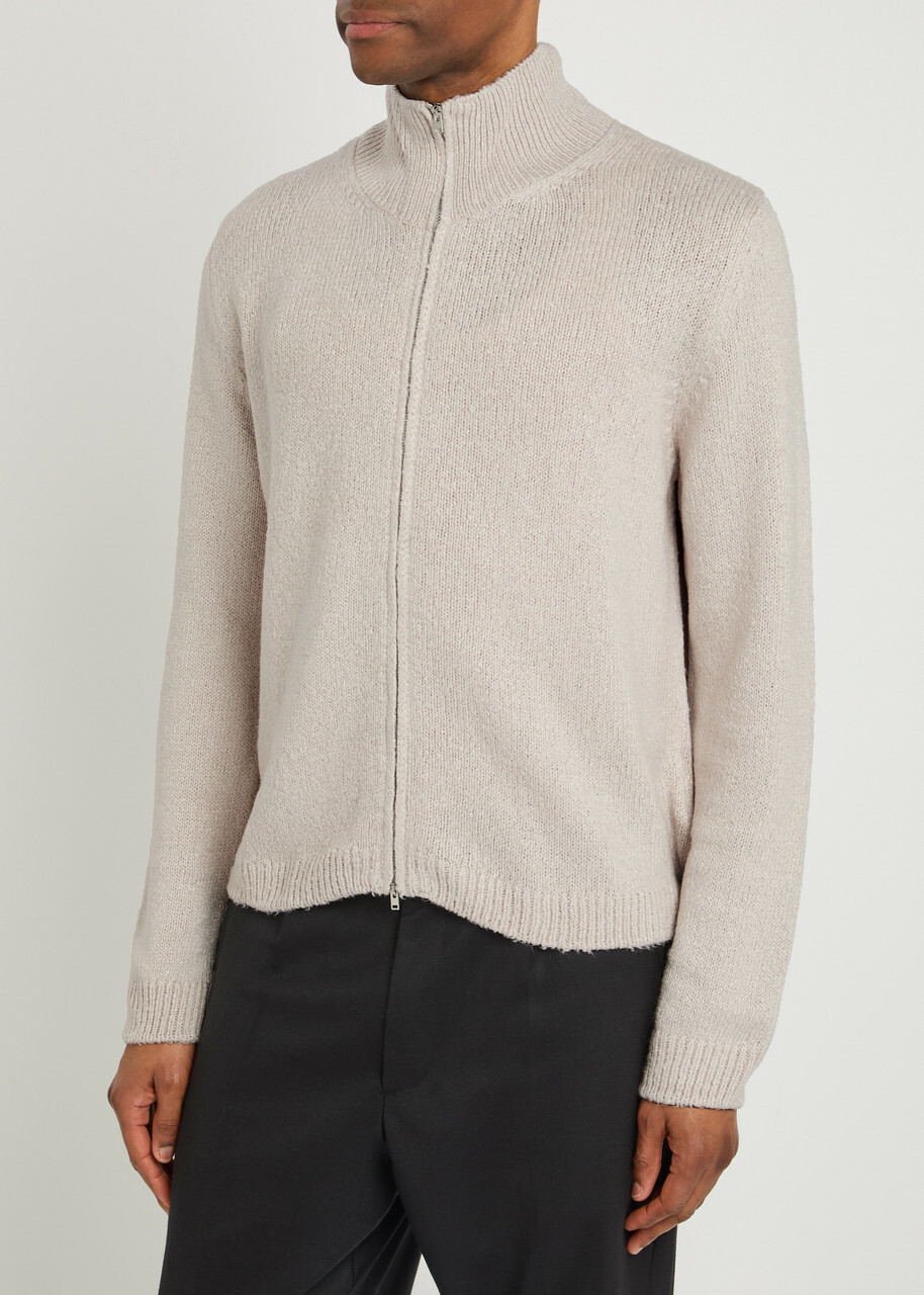 Our Legacy Float Funnel Ribbed Silk-knit Jumper Off White Our Legacy