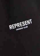 Represent Owners Club Logo-print Cotton Sweatpants Black