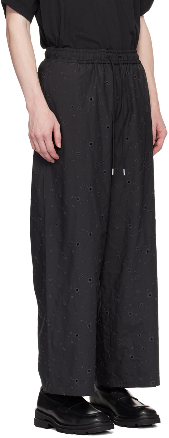 VEIN Black Easy Trousers