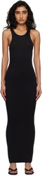 Entire Studios Black Muscle Tank Midi Dress