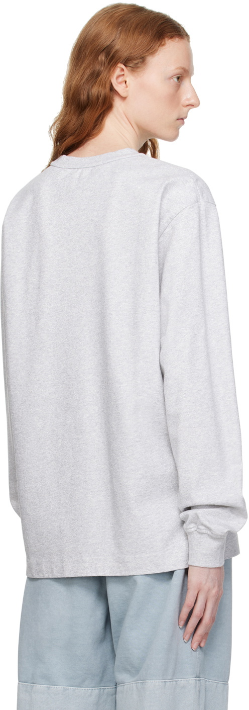 Gray Glitter Sweatshirt by alexanderwang.t on Sale