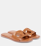 Valentino Garavani VLogo cutout leather slides