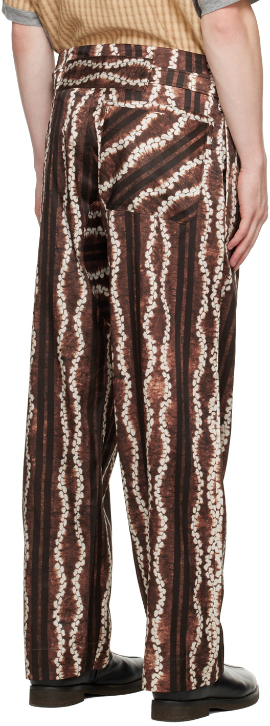 Nicholas Daley Brown & White Roketsu-Dyed Trousers