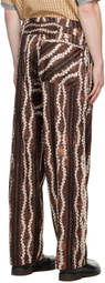 Nicholas Daley Brown & White Roketsu-Dyed Trousers