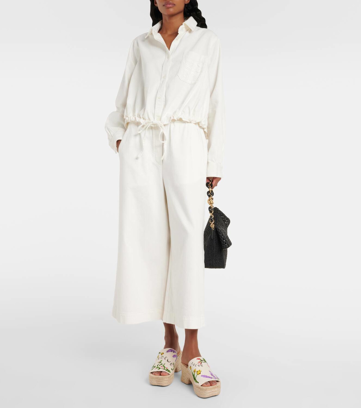 Loewe Paula's Ibiza Petal 80 platform mules