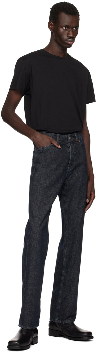 Second/Layer Three-Pack Black Classic Short Sleeve T-shirts