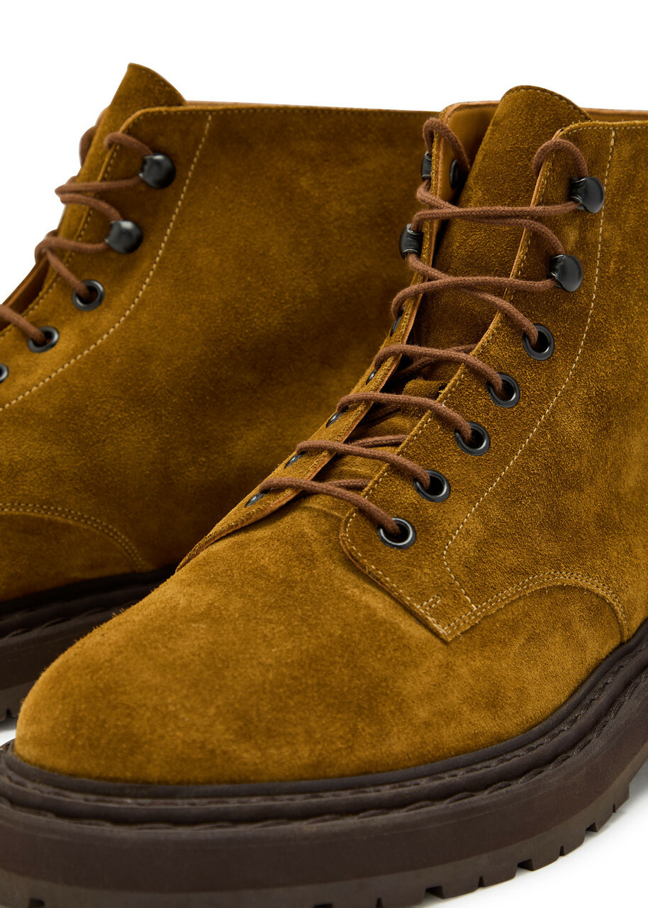 Legres Suede Ankle Boots Tan