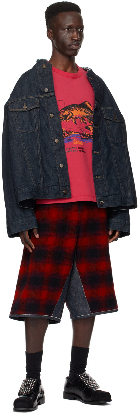 Bode Red 'White River' Sweatshirt