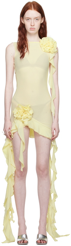 Photo: Fancì Club Yellow 'The White Apple' Minidress
