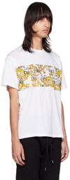 Versace Jeans Couture White Paneled T-Shirt