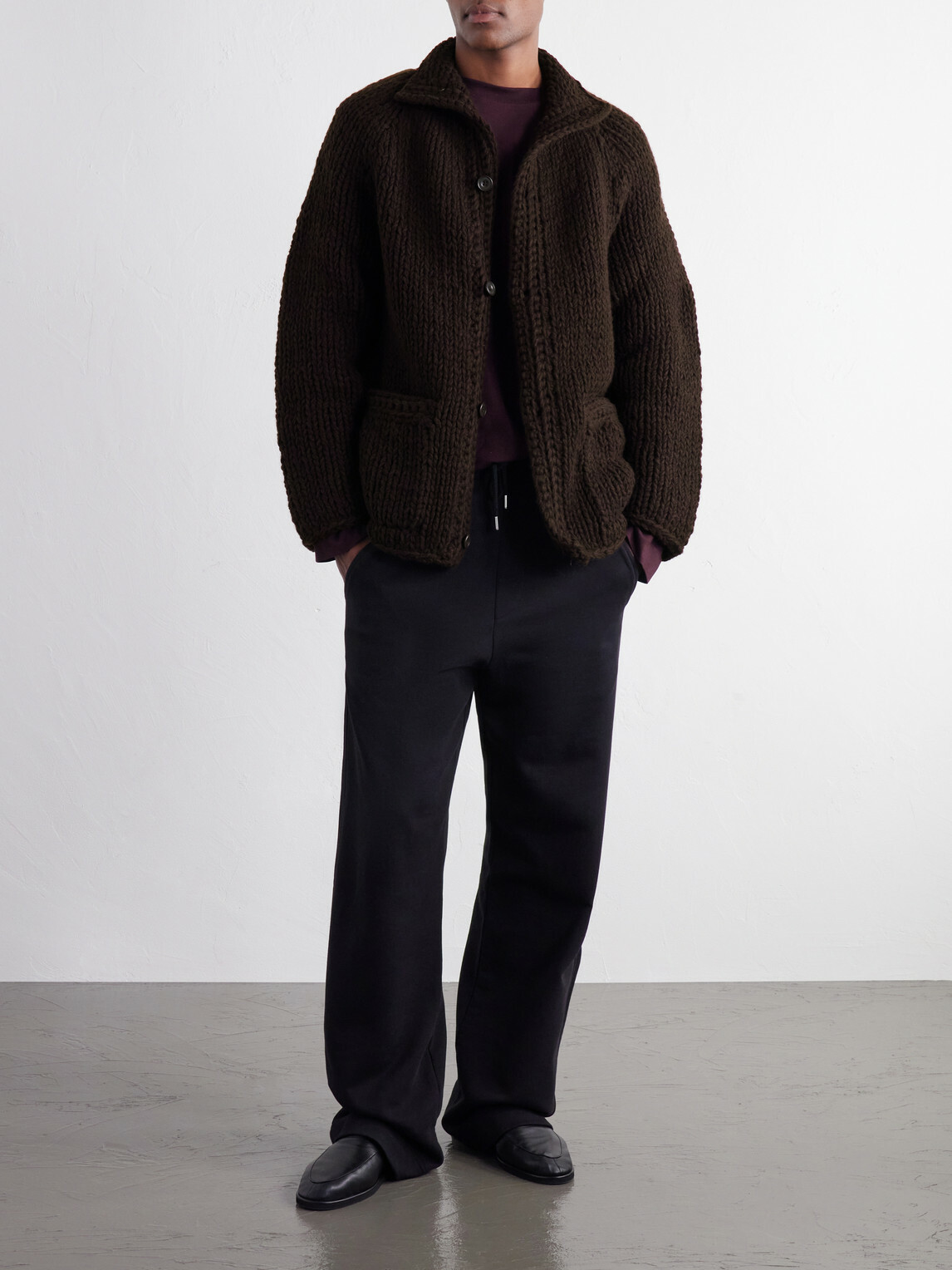 Casey Casey - Camille Virgin Wool Cardigan - Brown