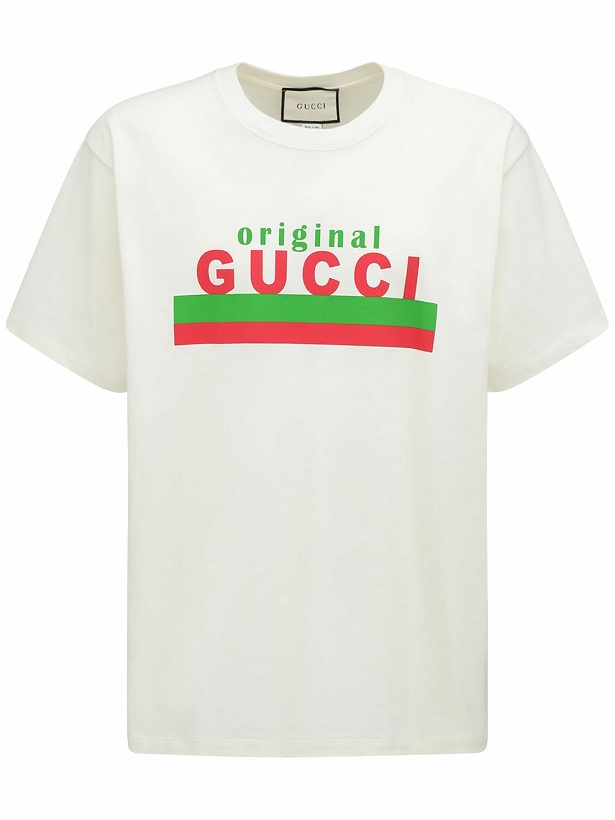 Photo: GUCCI - Gucci Original Print Cotton T-shirt