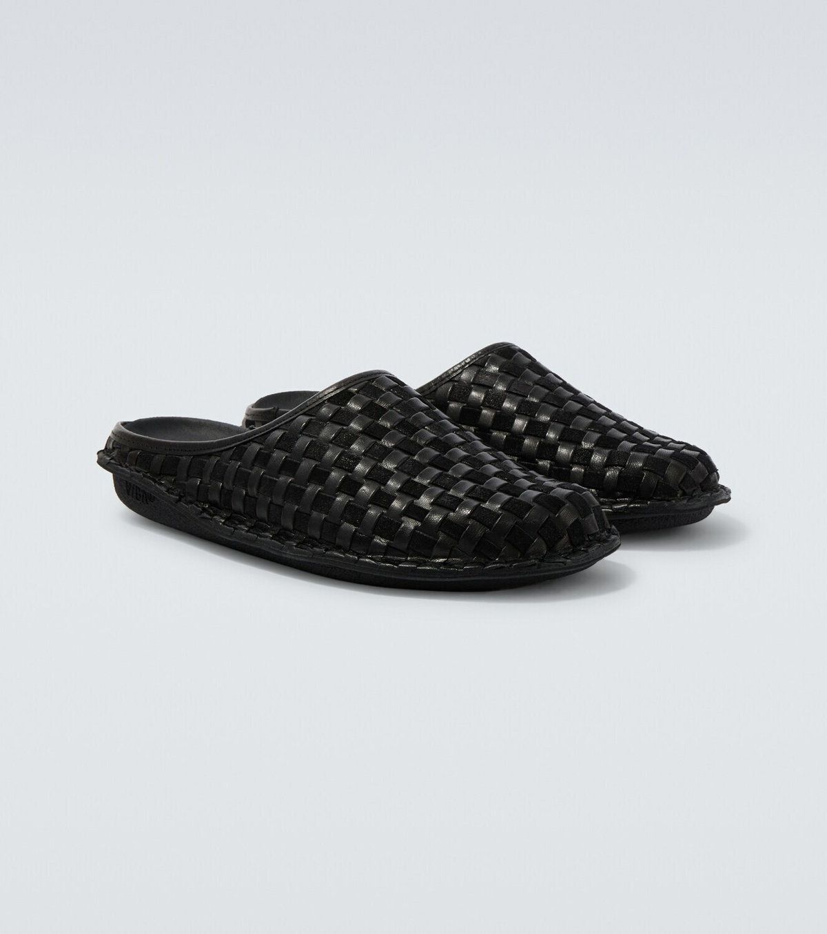 Comme des Garçons Homme x VIBAe leather and suede mules