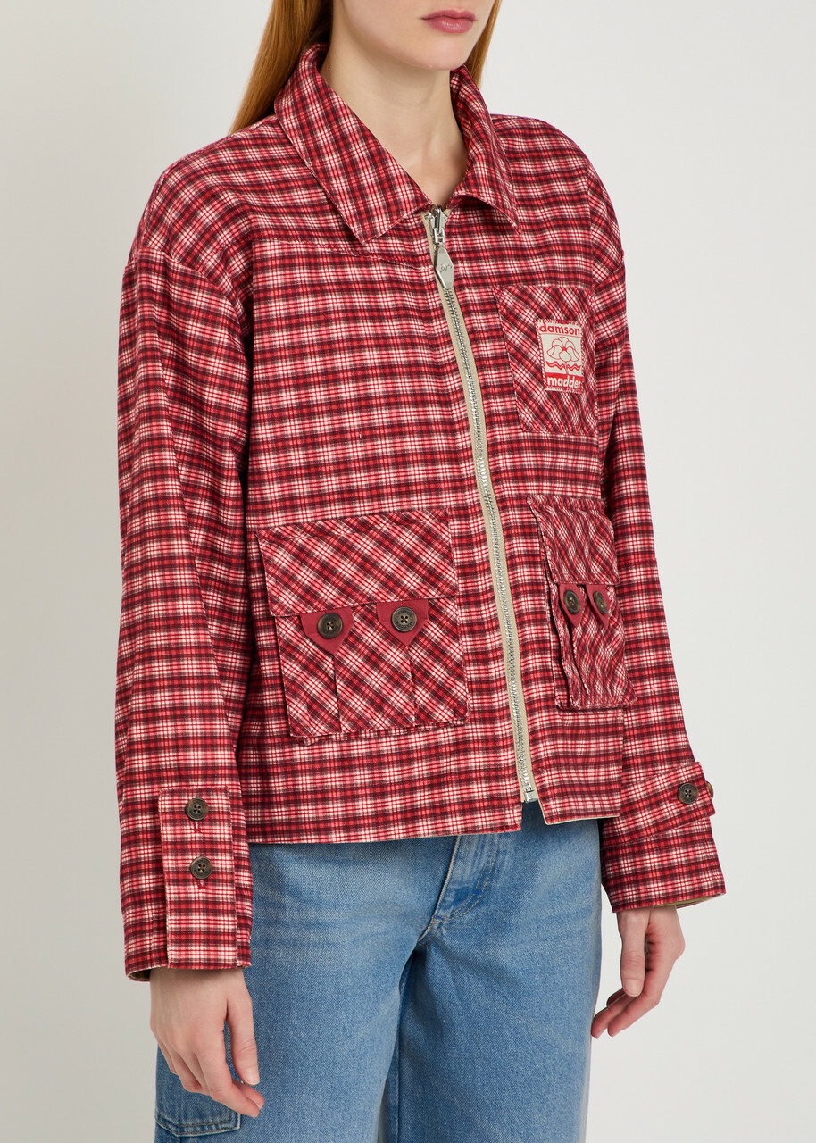 Damson Madder Marcelle Reversible Cotton-twill Barn Jacket Multicoloured