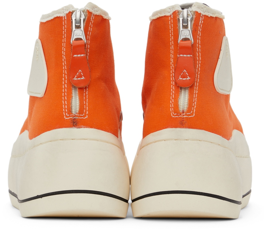 R13 Orange Kurt High-Top Sneakers