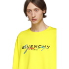 Givenchy Yellow Signature Logo Sweatshirt