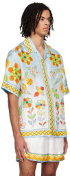 Casablanca Blue Yoruba Flowers Shirt