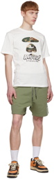 AAPE by A Bathing Ape Green Cotton Shorts