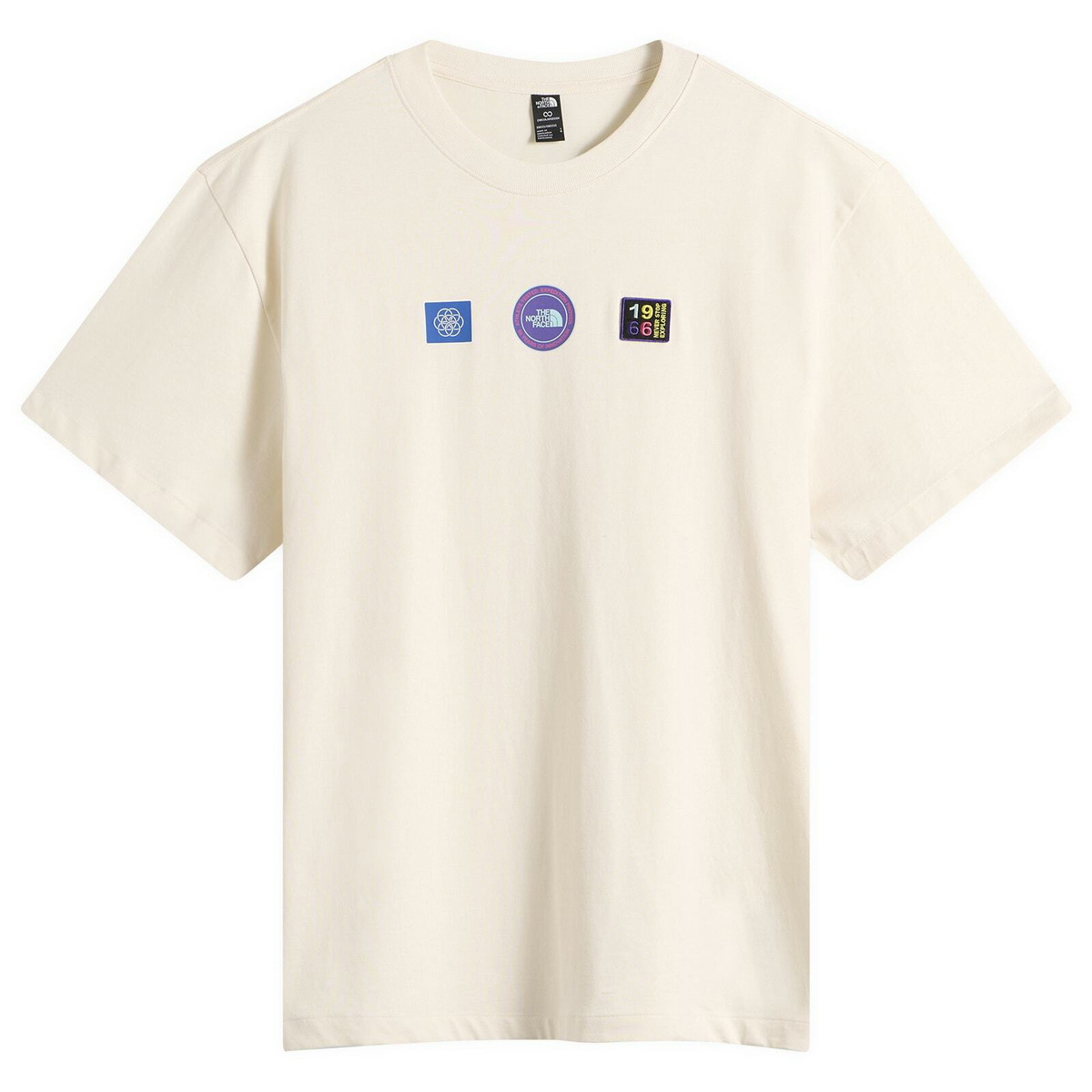 The North Face Men's Explorer Badges Relaxed T-Shirt in White Dune