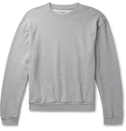 KAPITAL - Printed Loopback Cotton-Jersey Sweatshirt - Gray