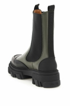 Ganni Leather Mid Chelsea Boots