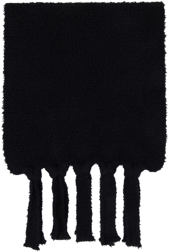 Photo: Song for the Mute Black Bouclé Scarf