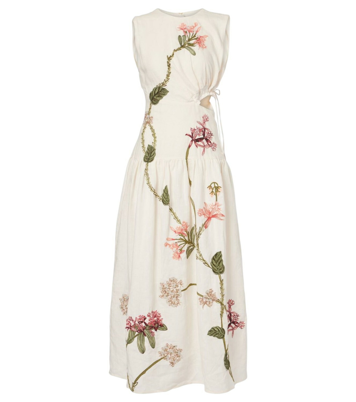 linen toucan tree midi dress Cotton Button-Down Cami Dress in Toucan Treetop | Women's S
