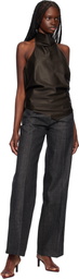 GIA STUDIOS Brown Yem Blouse