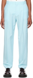 Bottega Veneta Blue Wool Cargo Pants