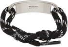 Balenciaga Black & White Plate Bracelet