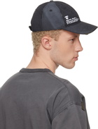 AAPE by A Bathing Ape Black Distressed Logo Cap
