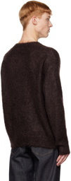 AURALEE Brown Brushed Sweater
