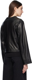 Loulou Studio Black Brize Leather Jacket