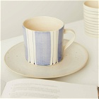The Conran Shop Vertical Stripe Mug in Blue/White 
