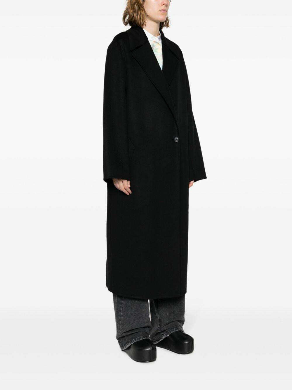 LOEWE - Wool And Cashmere Blend Single-breasted Long Coat Loewe