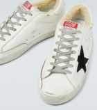 Golden Goose - Super-Star shearling-lined leather sneakers