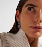 Mateo Arithmetic Composition 14kt gold drop earrings with topaz