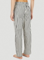 Striped Drawstring Pyjama Pants in White