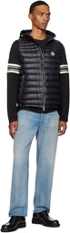 Moncler Black Orant Hooded Down Vest