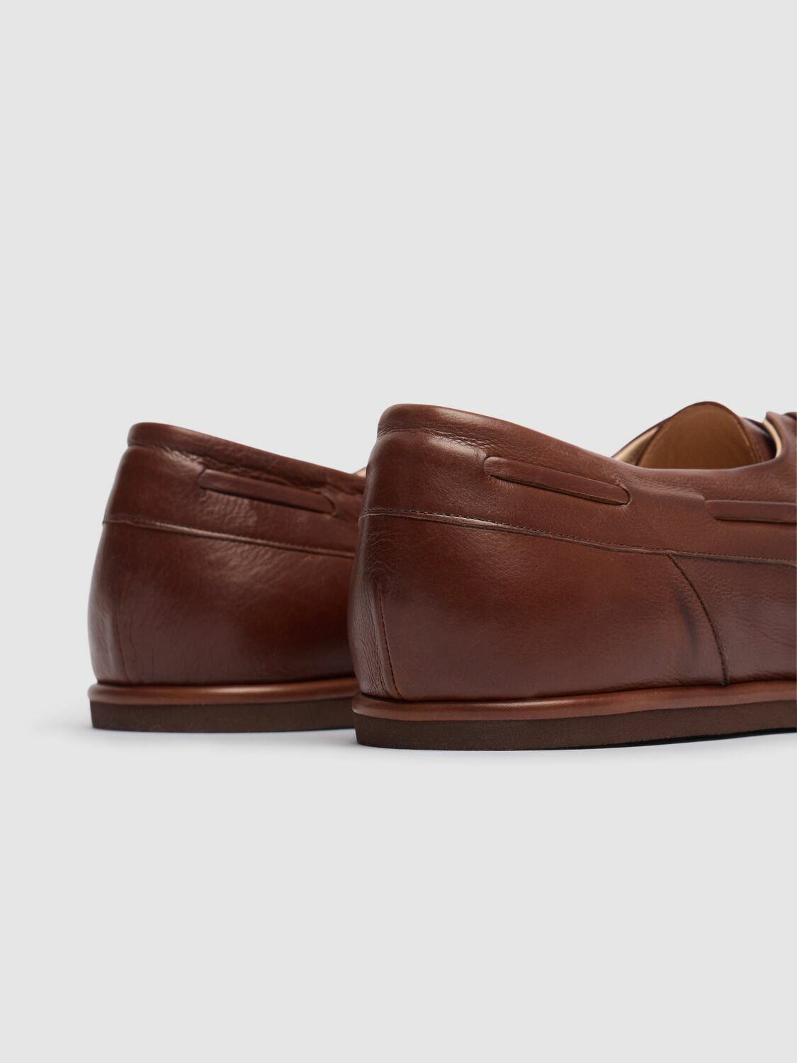 AURALEE　オーラリー　LEATHER SHOES　25.5 Auralee Leather Shoes in Beige Curated at Jake and Jones