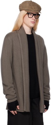 The Elder Statesman SSENSE Exclusive Brown Smoking Cardigan