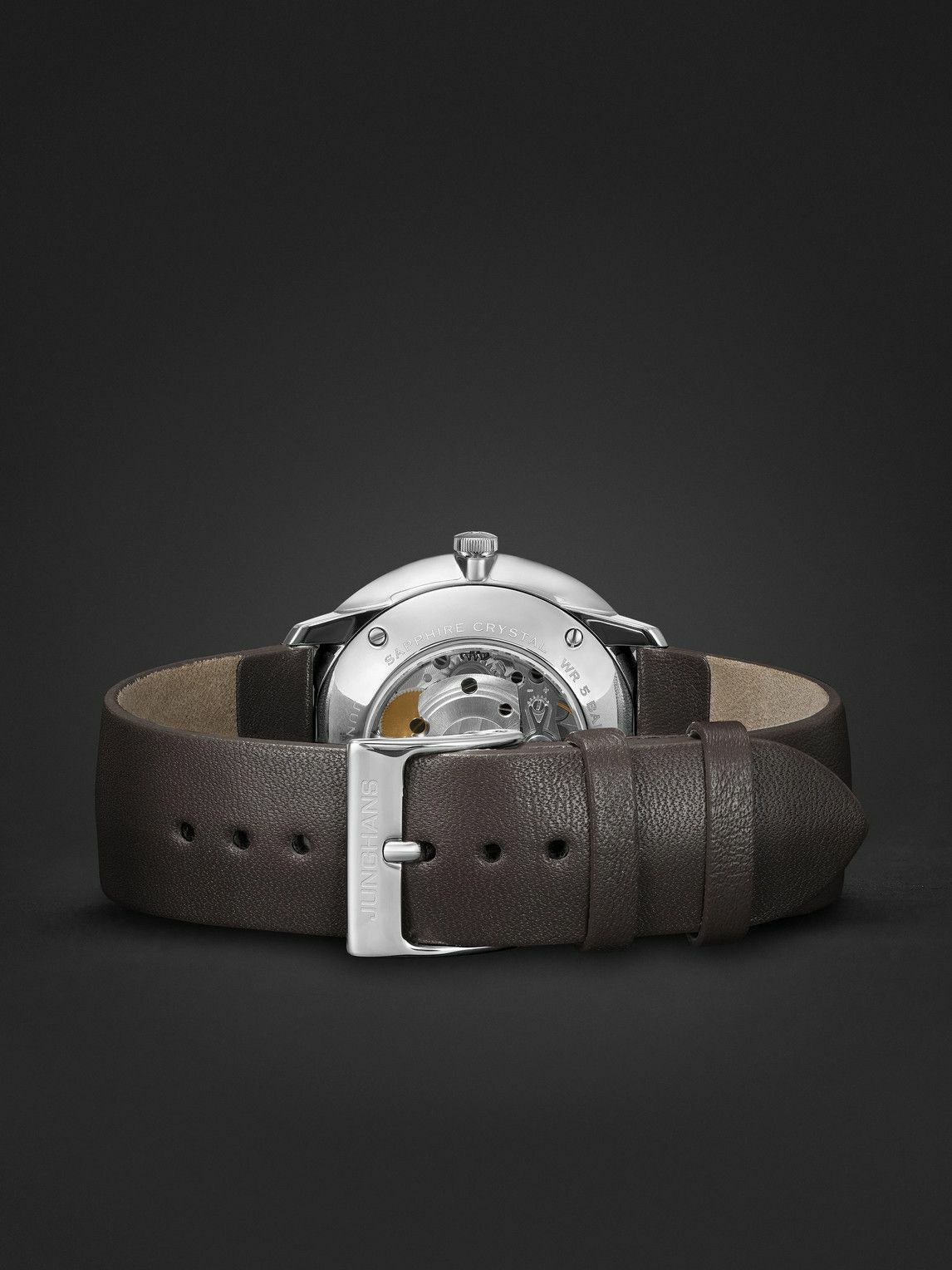 Junghans - Meister Fein Automatic 39.5mm Stainless Steel and Leather Watch, Ref. No. 27/4152.00