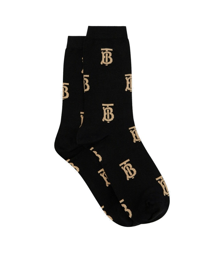 Photo: Burberry - TB cotton and cashmere-blend socks